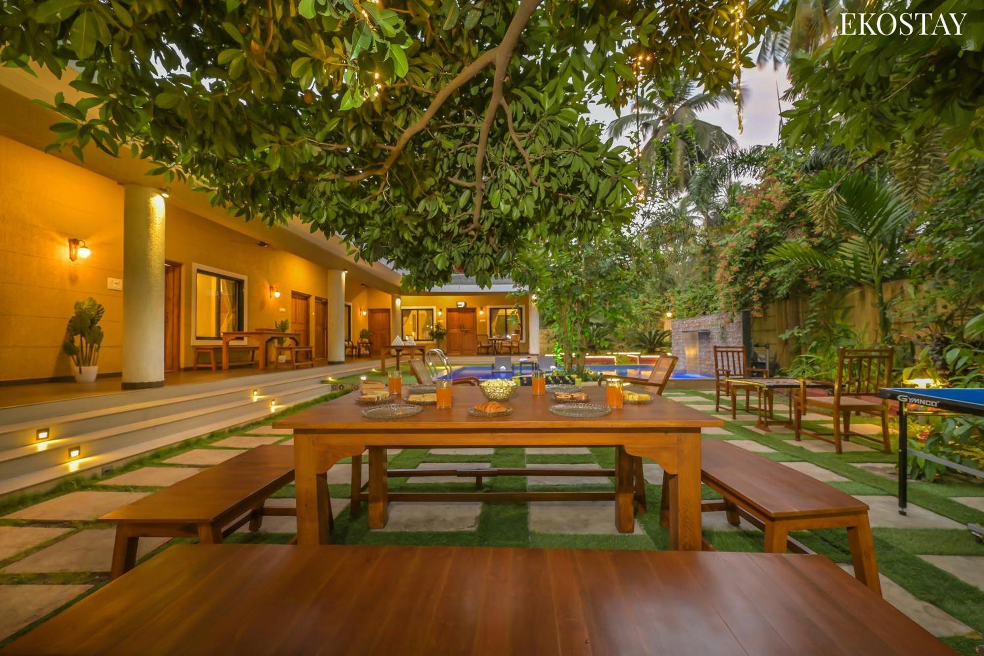 Eko Stay Gold- Casa Zul Villa アリバグ エクステリア 写真