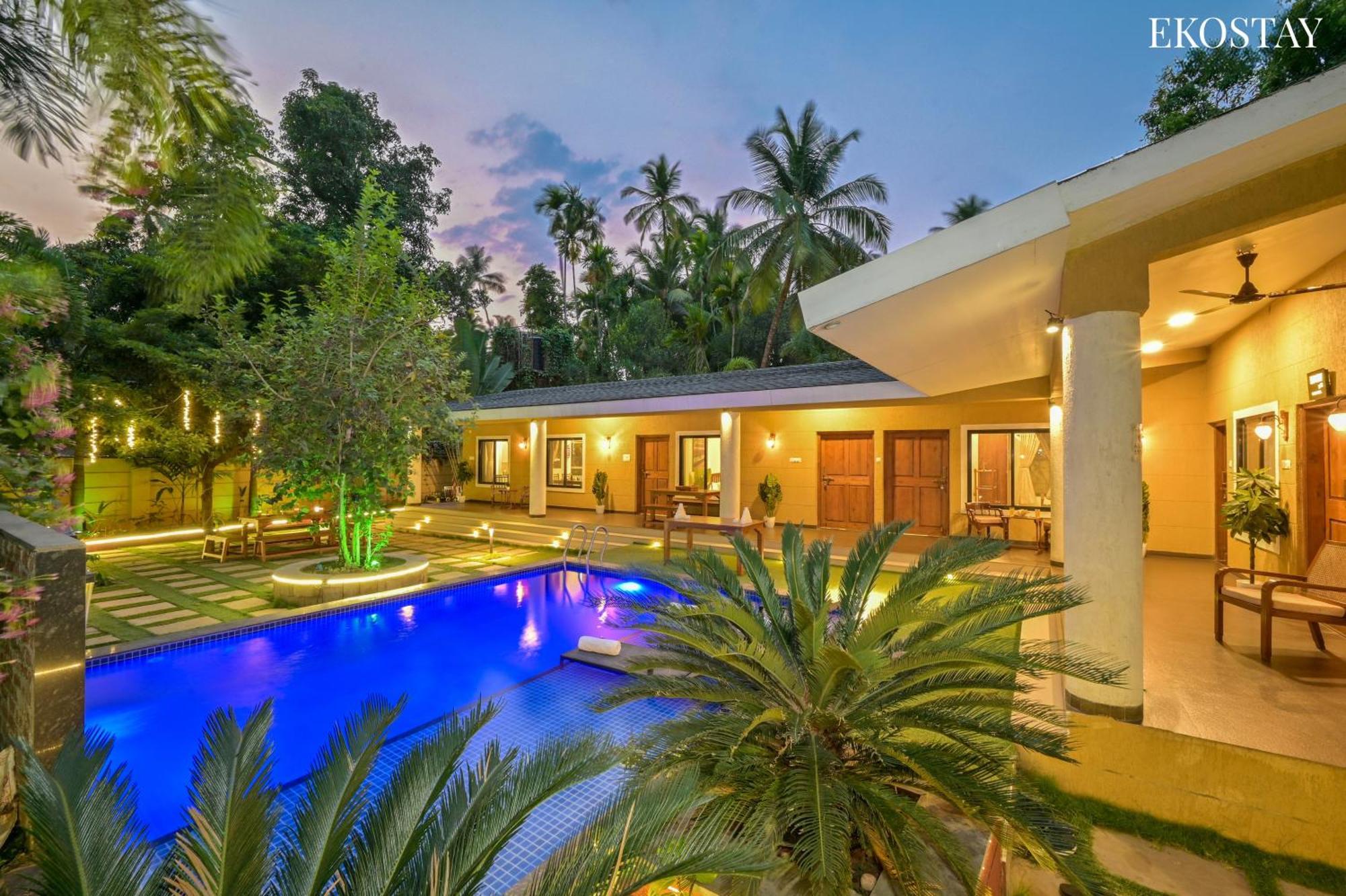 Eko Stay Gold- Casa Zul Villa アリバグ エクステリア 写真