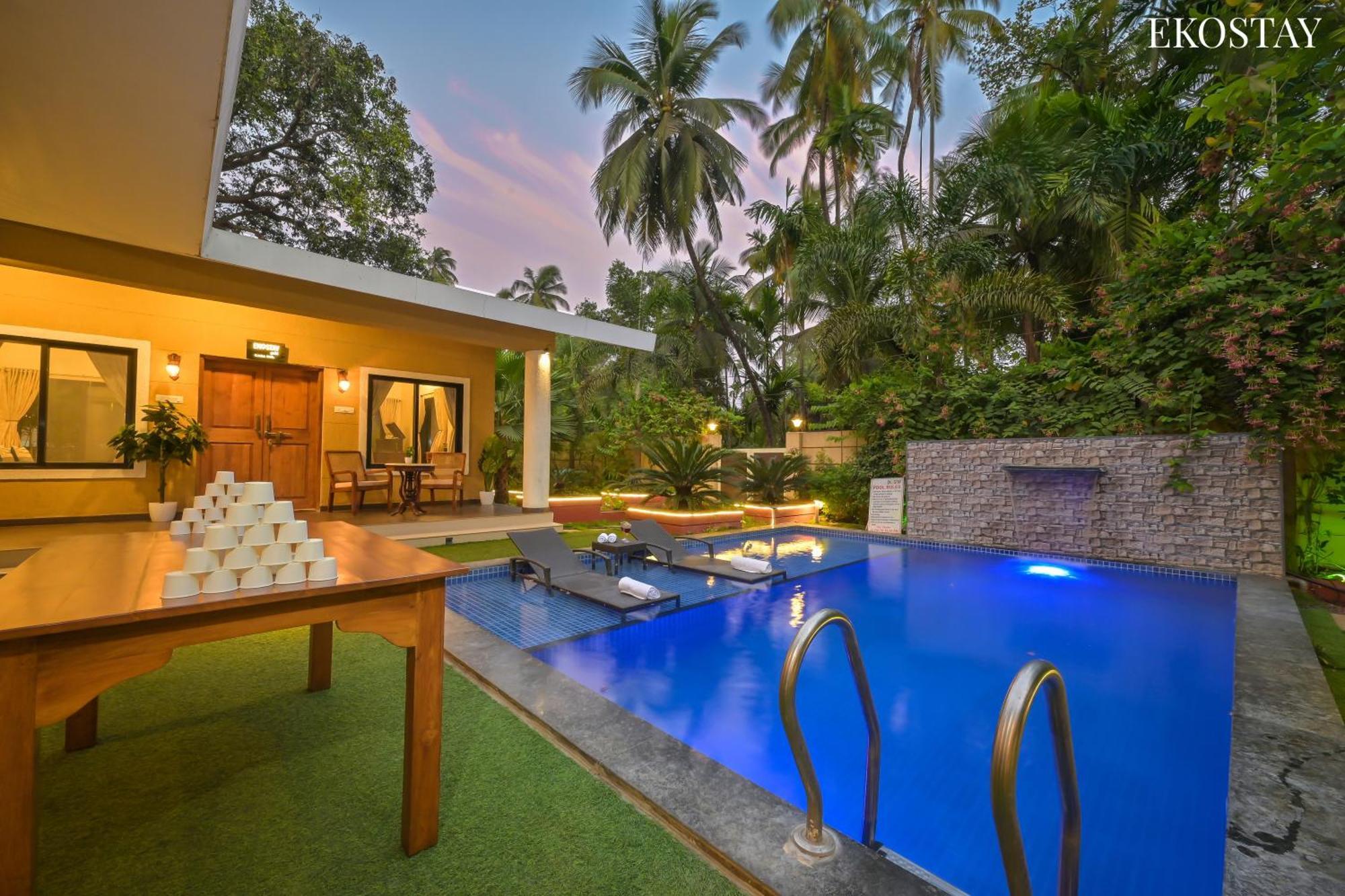Eko Stay Gold- Casa Zul Villa アリバグ エクステリア 写真