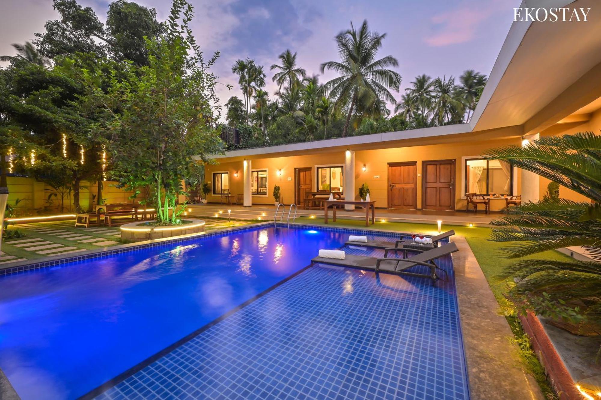 Eko Stay Gold- Casa Zul Villa アリバグ エクステリア 写真